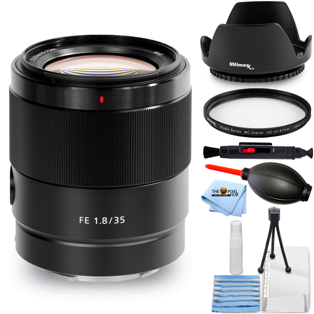 Objectif Sony FE 35 mm f/1.8 SEL35F18F - Ensemble d'accessoires 7 pièces