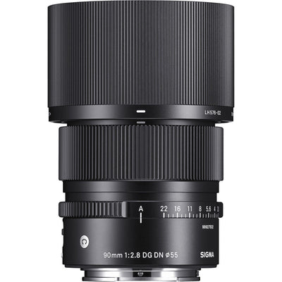 Objectif contemporain Sigma 90 mm f/2,8 DG DN pour Sony E - Ensemble d'accessoires 7 pièces