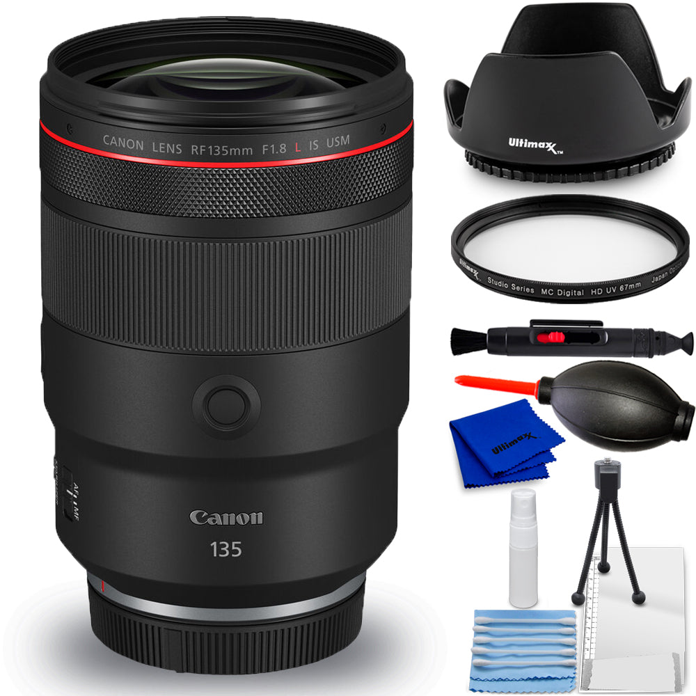 Objectif Canon RF 135 mm f/1,8 L IS USM 5776C002 - Ensemble d'accessoires 7 pièces