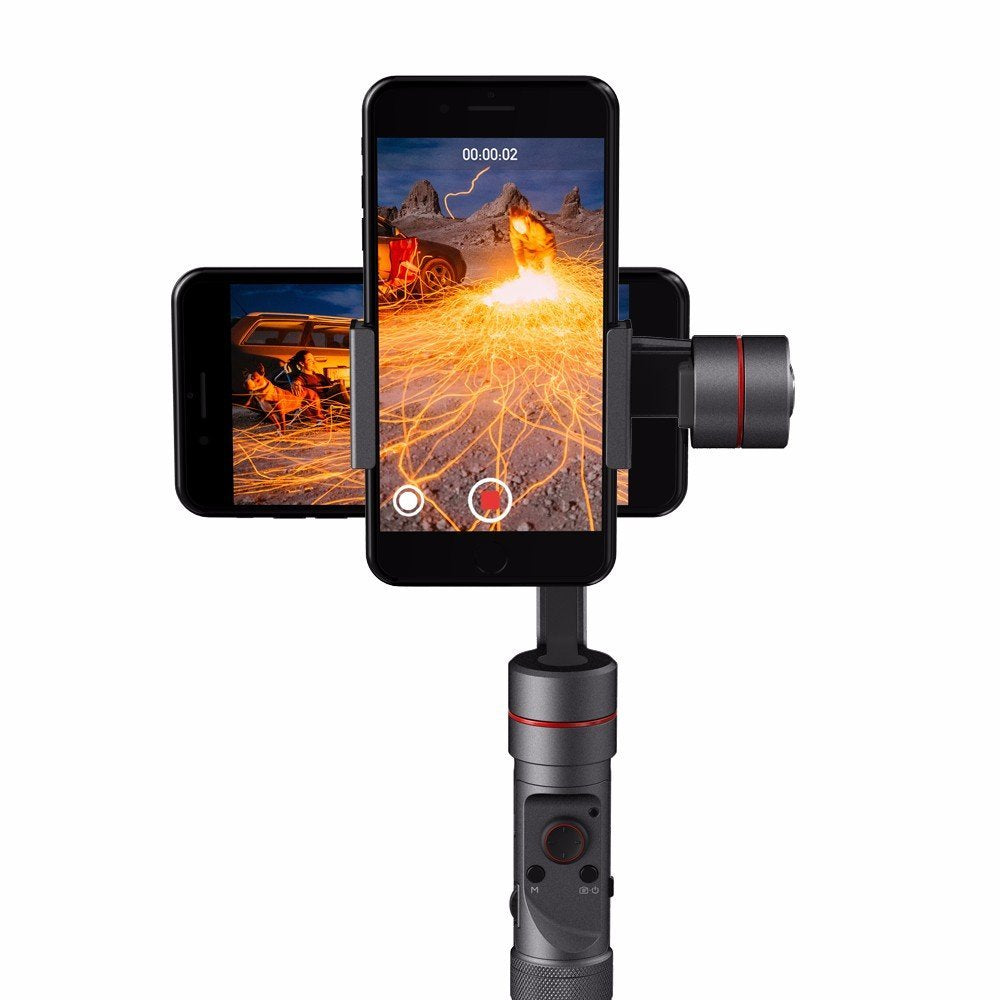 Stabilisateur de cardan à 3 axes portatif Zhiyun-Tech Smooth-3 pour smartphones (noir)