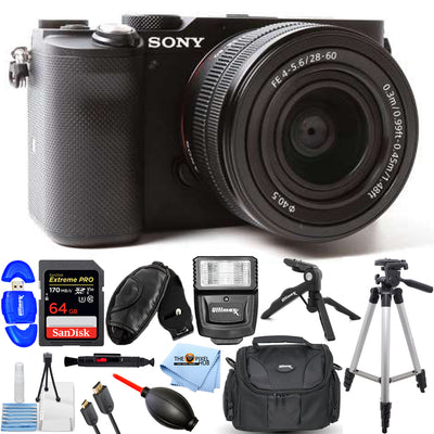 Appareil photo sans miroir Sony Alpha a7C avec objectif 28-60 mm (noir) - Kit d'accessoires 12 pièces