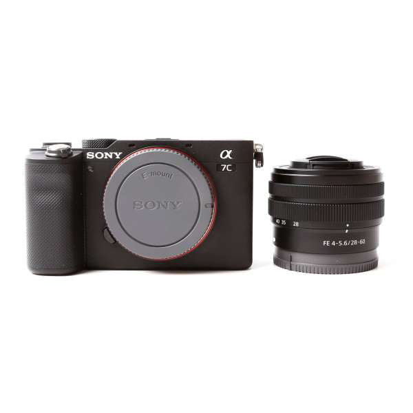 Appareil photo sans miroir Sony Alpha a7C avec objectif 28-60 mm (noir) - Kit d'accessoires 7 pièces