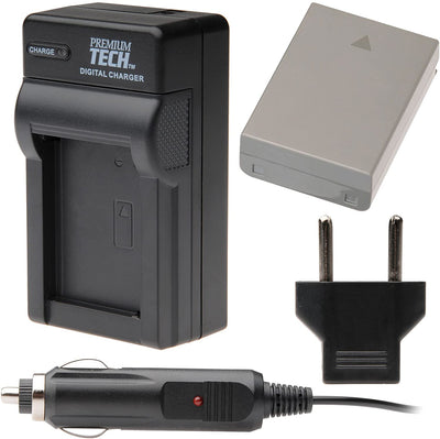 Kit de batterie et chargeur de remplacement Premium Tech pour Olympus BLN-1