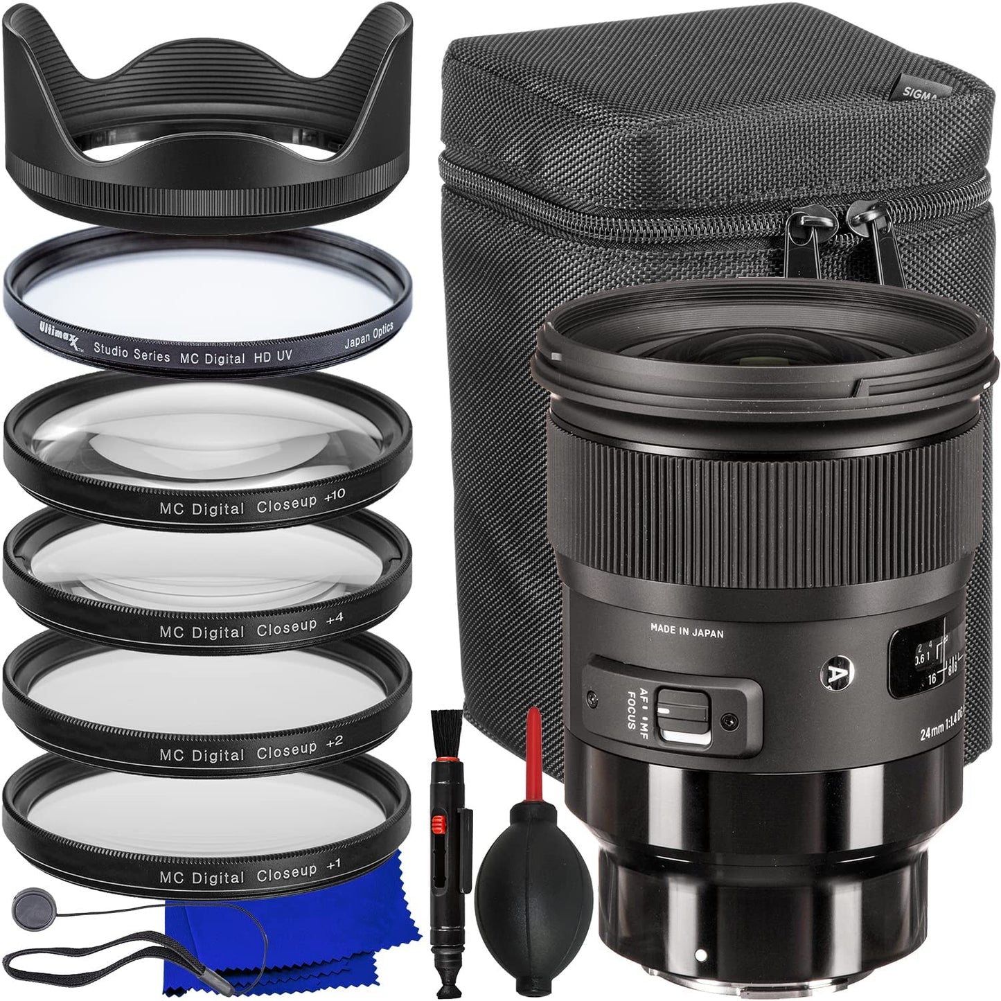 Sigma 24mm f/1.4 DG HSM Art Lens for Canon EF 401-101 - Essential UV Bundle