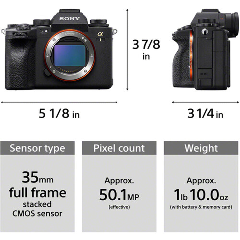 Appareil photo numérique sans miroir Sony Alpha 1/A1 (boîtier uniquement) - ILCE-1/B