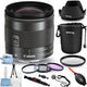 Canon EF-M 11-22mm f/4-5.6 IS STM Lens 7568B002 - 10PC Accessory Bundle Canon