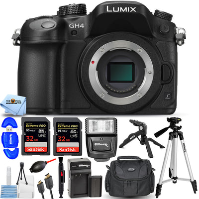 Panasonic Lumix DMC-GH4 Appareil photo numérique micro quatre tiers sans miroir (corps) Bundle 2