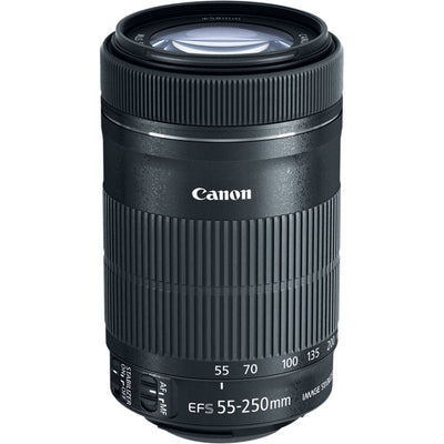 Objectif Canon EF-S 55-250 mm f/4-5.6 IS STM 8546B002 - Ensemble d'accessoires 8 pièces