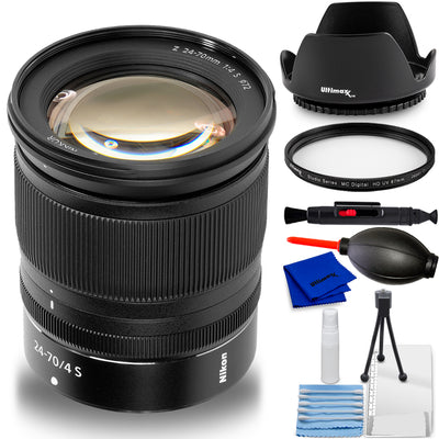 Objectif Nikon NIKKOR Z 24-70 mm f/4 S 20072 - Ensemble d'accessoires 7 pièces