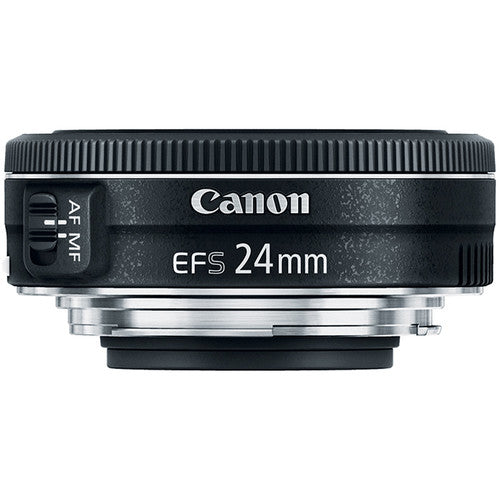 Objectif Canon EF-S 24 mm f/2.8 STM 9522B002 + kit de filtres + pochette d'objectif