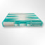 Lucite Acrylique Backgammon Set 45,7 cm Grande planche de qualité supérieure + pièces (Turquois clair)
