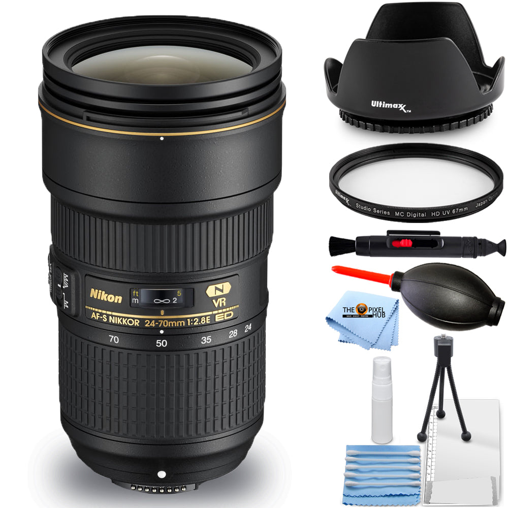 Objectif Nikon AF-S NIKKOR 24-70 mm f/2.8E ED VR 20052 - Ensemble de filtres UV Essentail