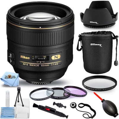 Objectif Nikon AF-S NIKKOR 85 mm f/1.4G pour Nikon F 2195 + kit de filtres + pochette