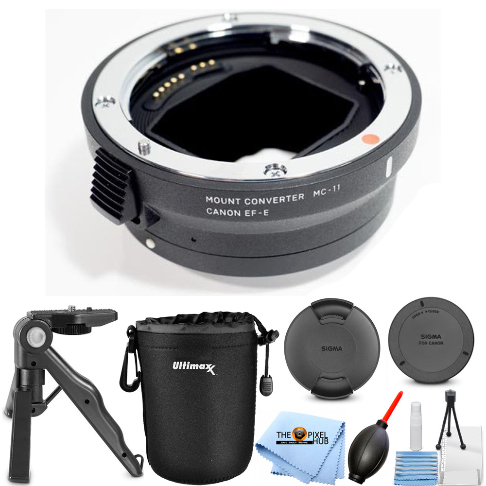 Sigma MC-11 Adaptateur d'objectif convertisseur de monture (Monture Canon EF vers Sony E) Kit de trépied