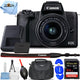 Canon EOS M50 Mark II Mirrorless Camera with 15-45mm Lens (Black) - 64GB Bundle Canon