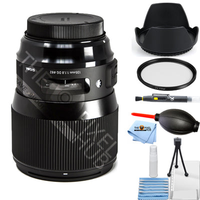 Sigma 135mm f/1.8 DG HSM Art Lens for Nikon F 240955 Starter UV Filter Bundle