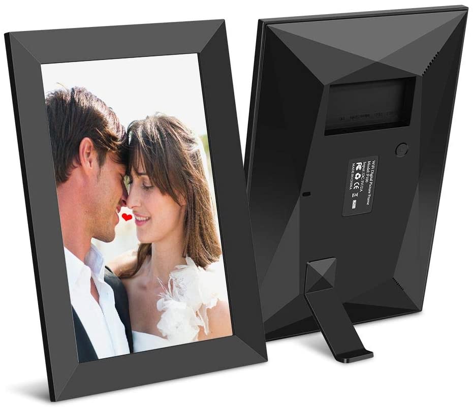 Cadre photo numérique ULTIMAXX 10,1" avec 16 Go, écran tactile, Wi-Fi, 40 000 photos