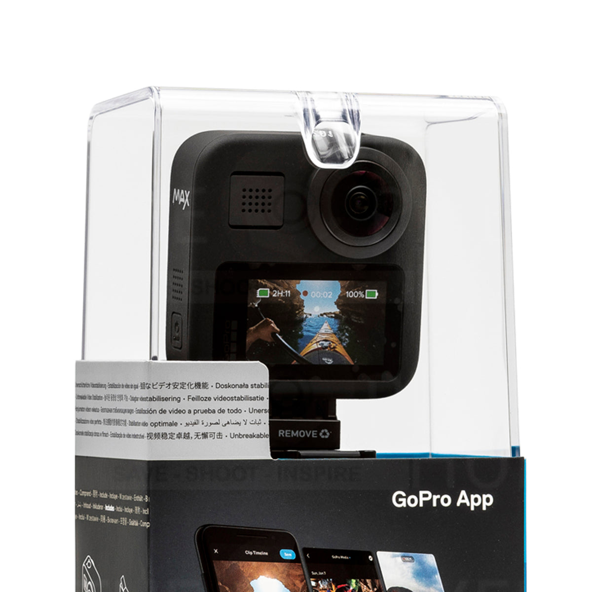 Caméra d'action GoPro MAX 360 + 64 Go + étui + perche à selfie - Ensemble d'accessoires Pro