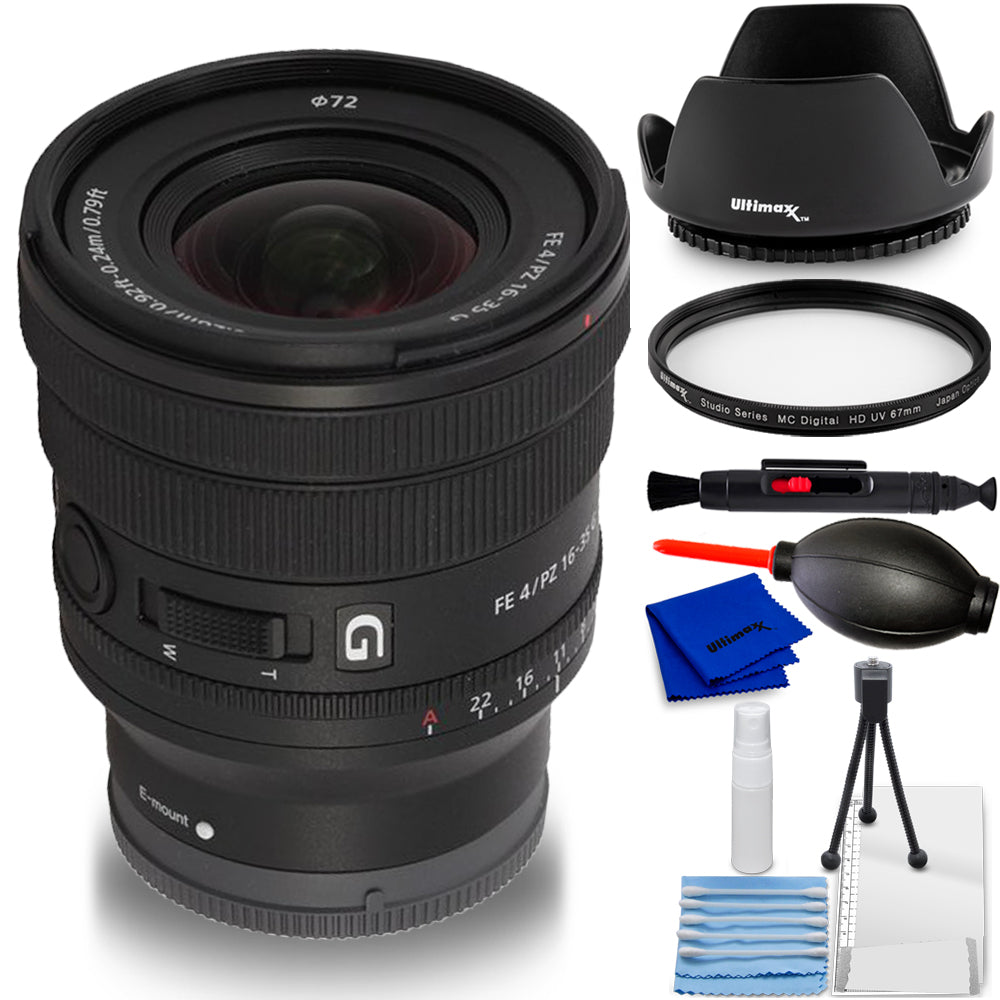 Objectif Sony FE PZ 16-35 mm f/4 G SELP1635G - Ensemble d'accessoires 7 pièces