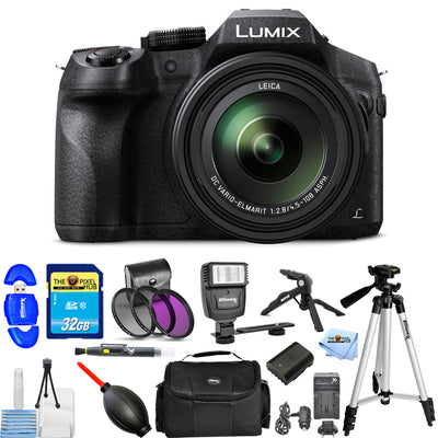 Panasonic Lumix DMC-FZ300 Appareil photo numérique + batterie supplémentaire 32 Go Kit de filtre