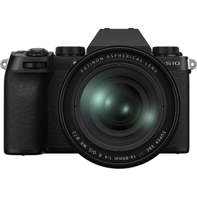 Appareil photo sans miroir FUJIFILM X-S10 avec objectif XF 16-80 mm f/4 R OIS WR