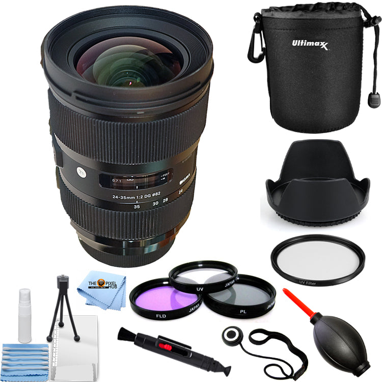 Objectif Sigma 24-35 mm f/2 DG HSM Art pour Canon EF 588954 + kit de filtres