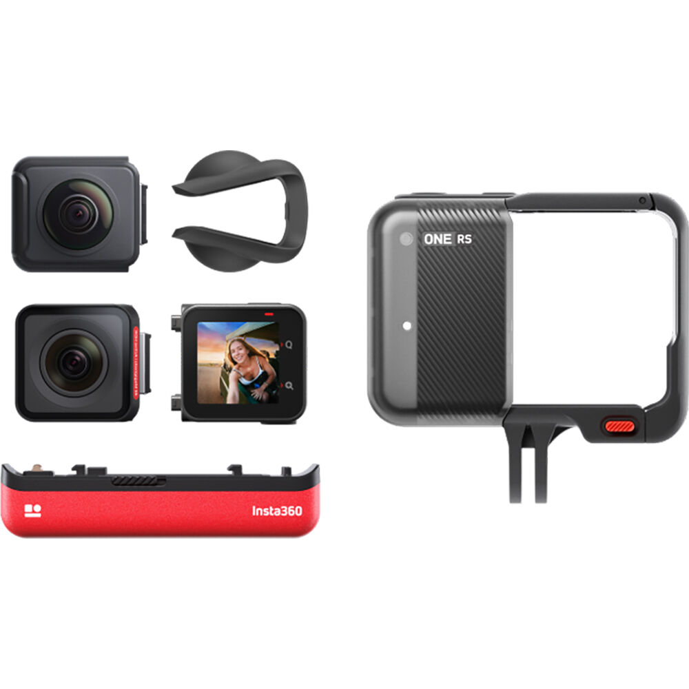 Caméra Insta360 ONE RS Twin Edition CINRSGP/A - Ensemble d'accessoires 18PC