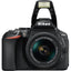Appareil photo reflex numérique Nikon D5600 avec VR 18-55 mm et 70-300 mm - Pack essentiel de 64 Go