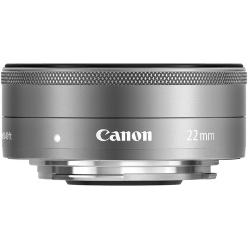 Objectif Canon EF-M 22 mm f/2 STM (argent) 9808002 neuf dans une boîte blanche – ensemble de filtres