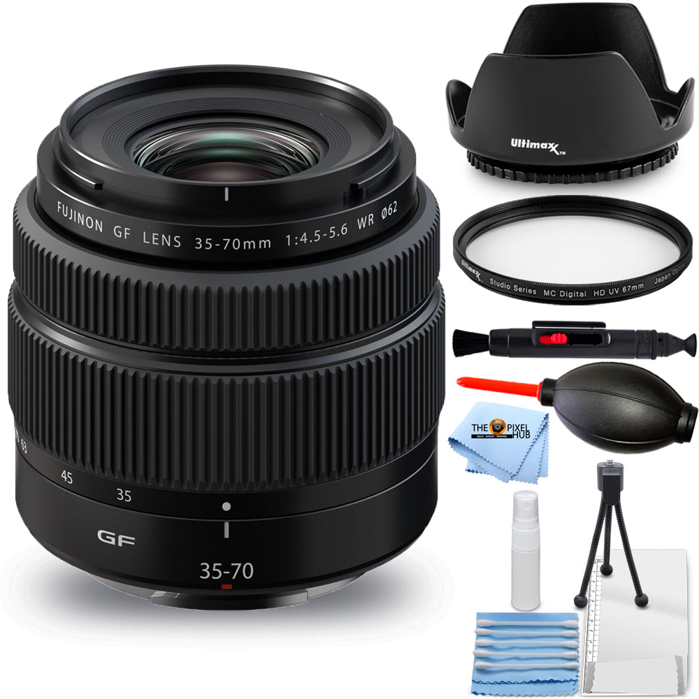 Objectif FUJIFILM GF 35-70 mm f/4.5-5.6 WR 600022326 - Lot d'accessoires 7 pièces