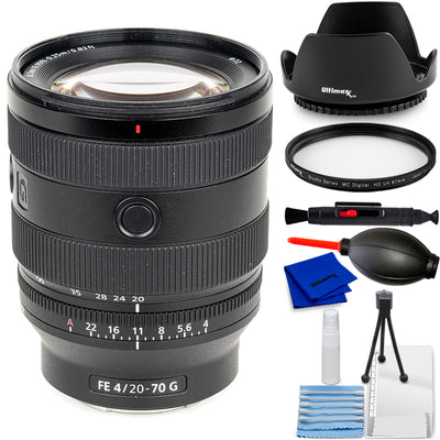 Objectif Sony FE 20-70 mm f/4 G (Sony E) SEL2070G - Ensemble d'accessoires 7 pièces