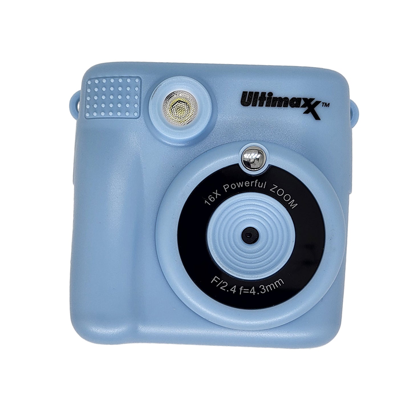 Ultimaxx Appareil photo à impression instantanée (bleu) pour enfants et adolescents âgés de 8 à 12 ans débutants avec 3 rouleaux de papier d'impression Kit cadeau de Noël Micro SD 32 Go