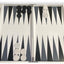 Ensemble de backgammon en acrylique Lucite, grand plateau et pièces de qualité supérieure de 18 pouces (blanc)