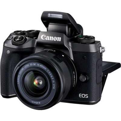 Appareil photo numérique sans miroir Canon EOS M5 avec objectif 15-45 mm - Ensemble d'accessoires 7 pièces