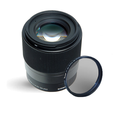 Objectif contemporain Sigma 30 mm f/1.4 DC DN pour Canon EF-M + filtre UV ultraviolet