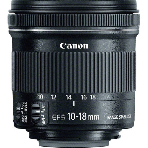 Objectif Canon EF-S 10-18 mm f/4.5-5.6 IS STM 9519B002 - Lot d'accessoires 10 pièces