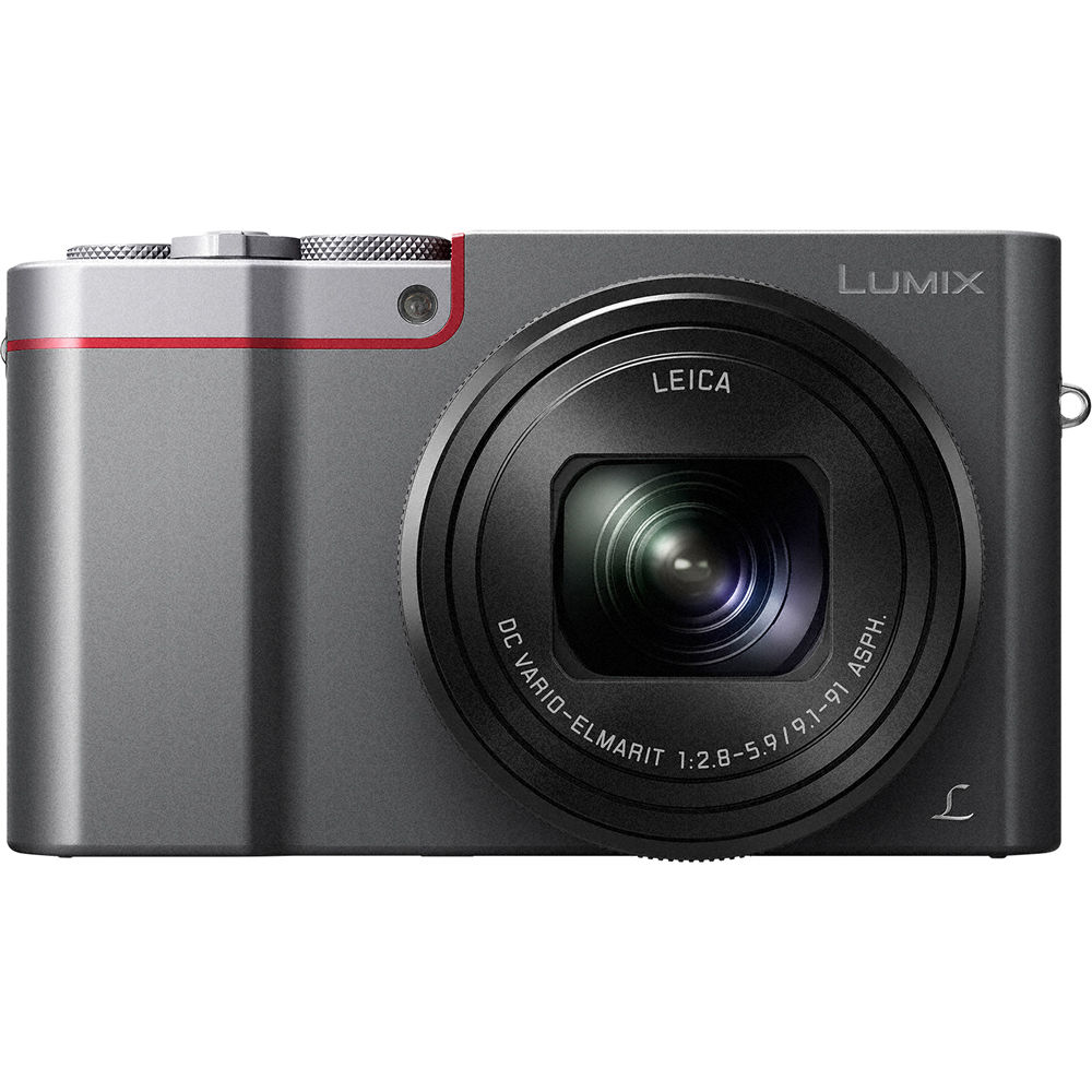 Appareil photo numérique Panasonic LUMIX DC-TZ220D/ZS200D (argent) - Ensemble d'accessoires 7 pièces