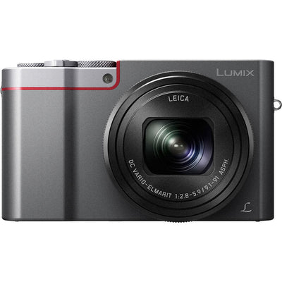 Appareil photo numérique Panasonic LUMIX DC-TZ220D/ZS200D (argent) - Ensemble d'accessoires 12 pièces