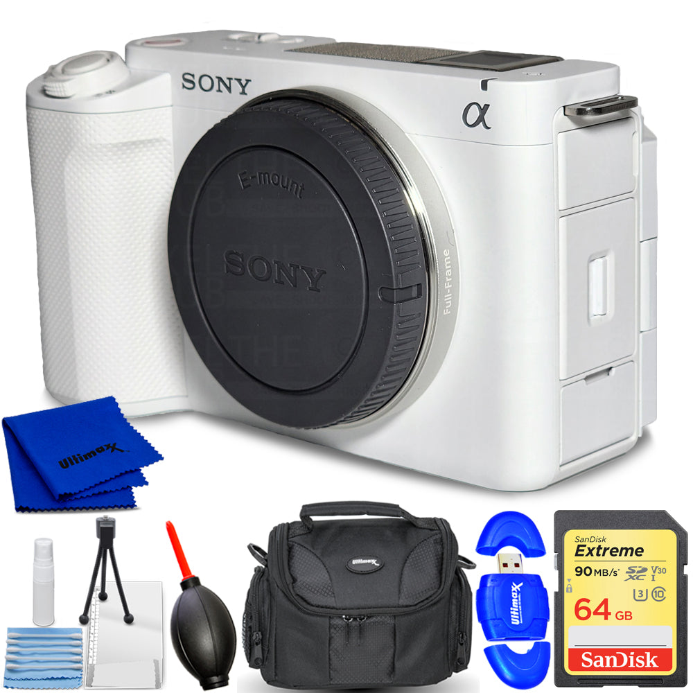 Appareil photo sans miroir Sony ZV-E1 (blanc) ILCZVE1/W - Ensemble d'accessoires 7 pièces