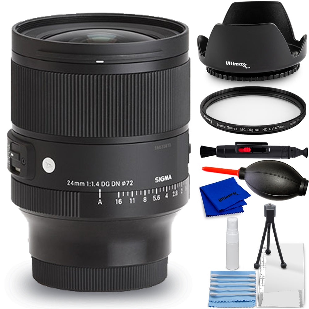 Objectif Sigma 24 mm f/1.4 DG DN Art pour Sony E 405965 - Ensemble d'accessoires 7 pièces