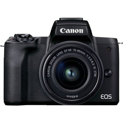 Appareil photo numérique sans miroir Canon EOS M50 Mark II avec objectif 15-45 mm (noir)