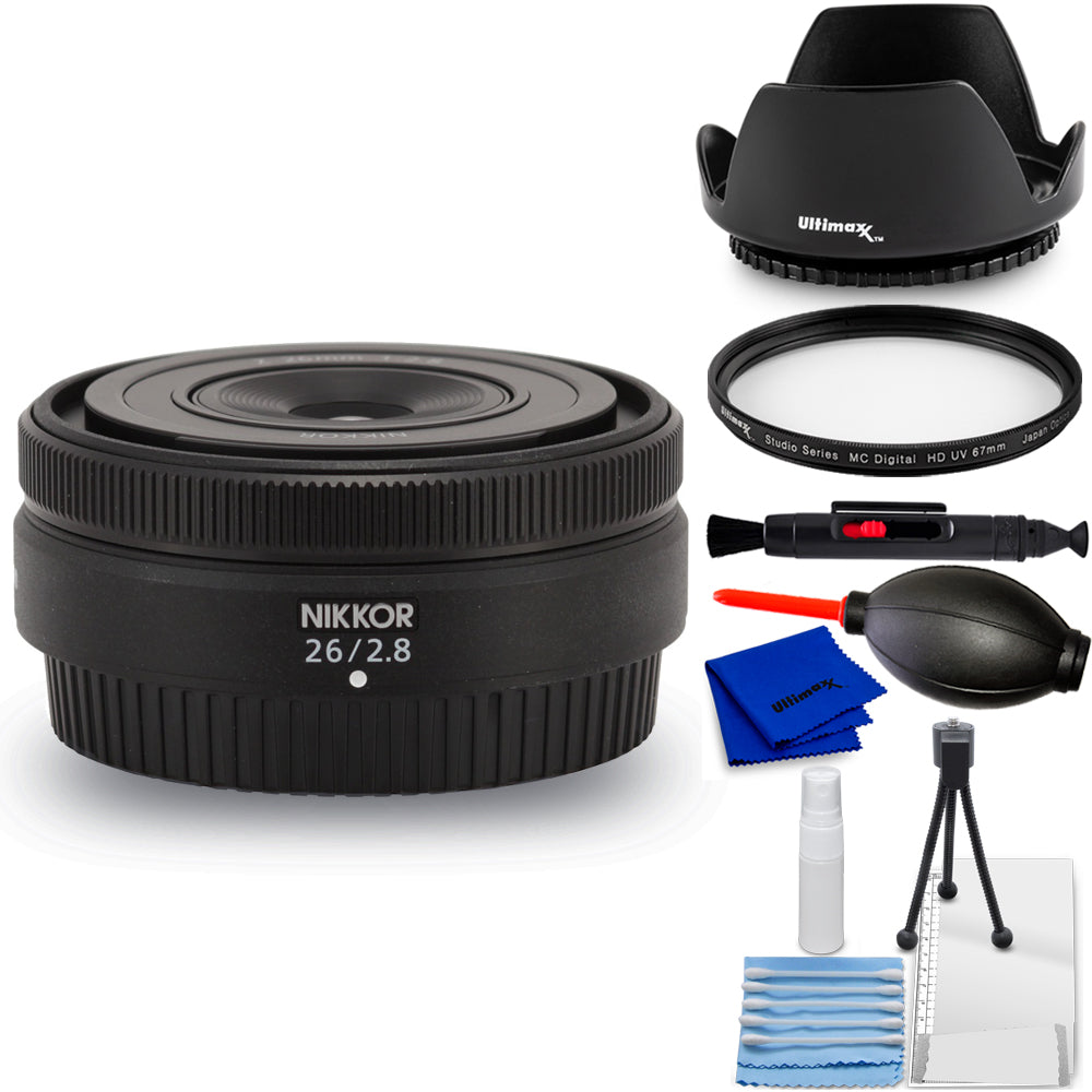 Objectif Nikon NIKKOR Z 26 mm f/2.8 (Nikon Z) 20116 - Ensemble d'accessoires 7 pièces