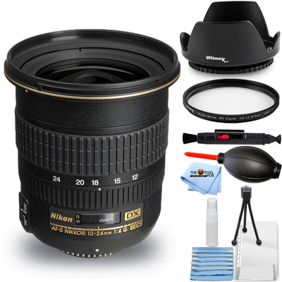 Nikon AF-S DX Zoom-NIKKOR 12-24 mm f/4G IF-ED Objectif 2144 – Ensemble UV essentiel