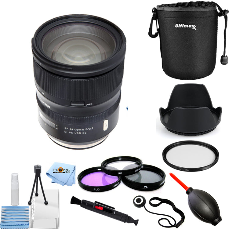 Objectif Tamron SP 24-70mm f/2.8 Di VC USD G2 pour Canon EF + Kit de filtres