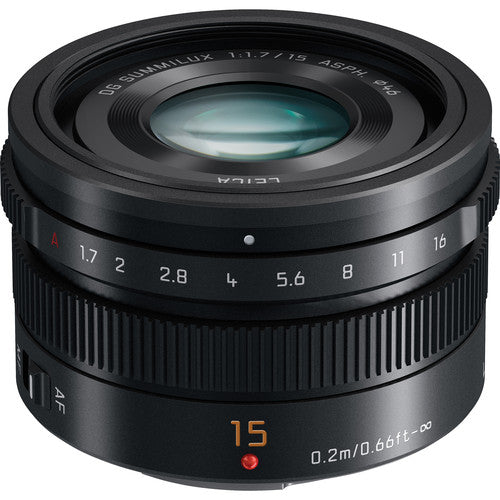 Panasonic LUMIX G Leica DG Summilux 15mm f/1.7 ASPH. Objectif H-X015K