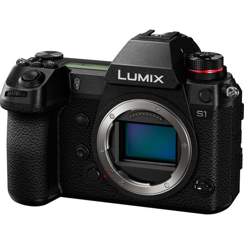 Panasonic Lumix DC-S1 Appareil photo sans miroir (boîtier uniquement) Ensemble trépied flash 64 Go