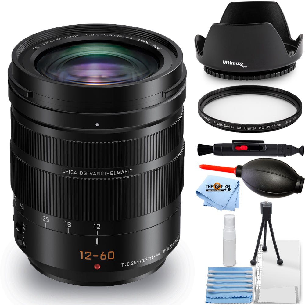 Objectif Panasonic Leica DG Vario-Elmarit 12-60 mm f/2.8-4 ASPH POWER OIS - Kit UV