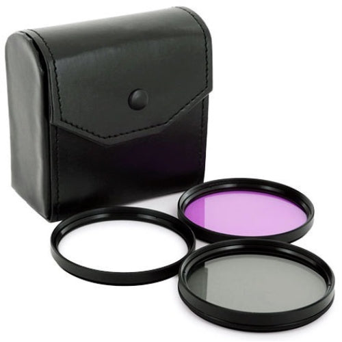 3 Piece Multi Coated HD Filter Kit 67mm (UV, CPL, FLD) with Protective Case