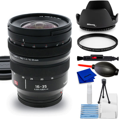 Objectif Panasonic Lumix S PRO 16-35 mm f/4 S-R1635 - Ensemble d'accessoires 7 pièces