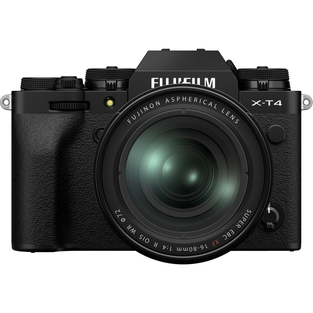 Appareil photo sans miroir FUJIFILM X-T4 avec objectif 16-80 mm (noir) - Kit d'accessoires 12 pièces